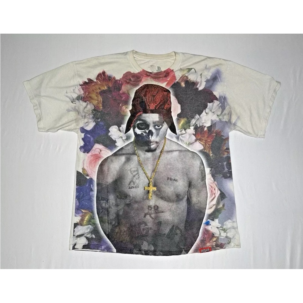 Vintage Dissizit 2 Pac T-Shirt Hip-Hop Rap Tee Size XL Tupac Shakur